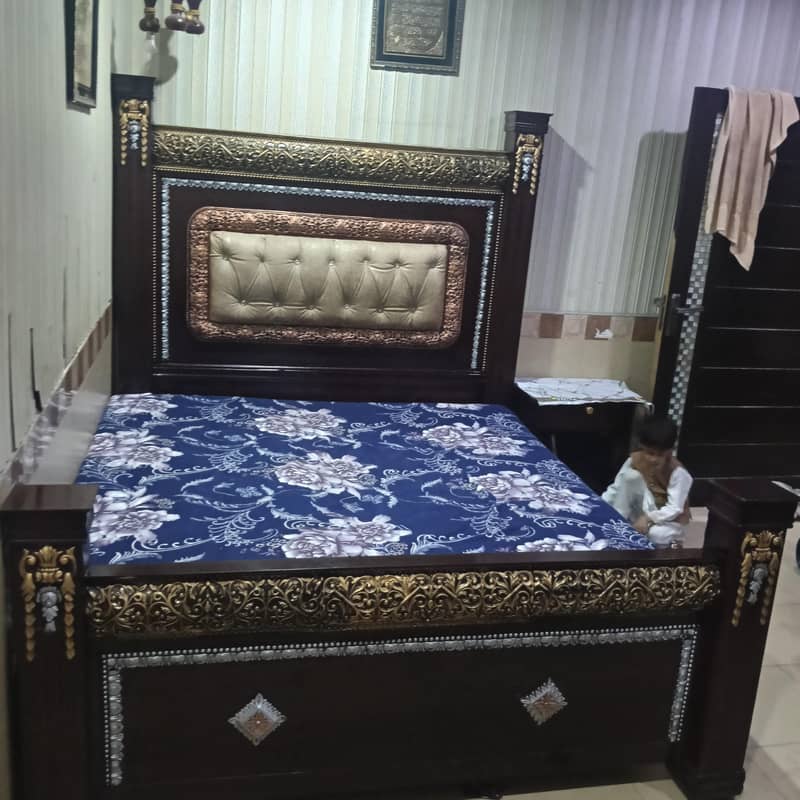 bed with side table 2