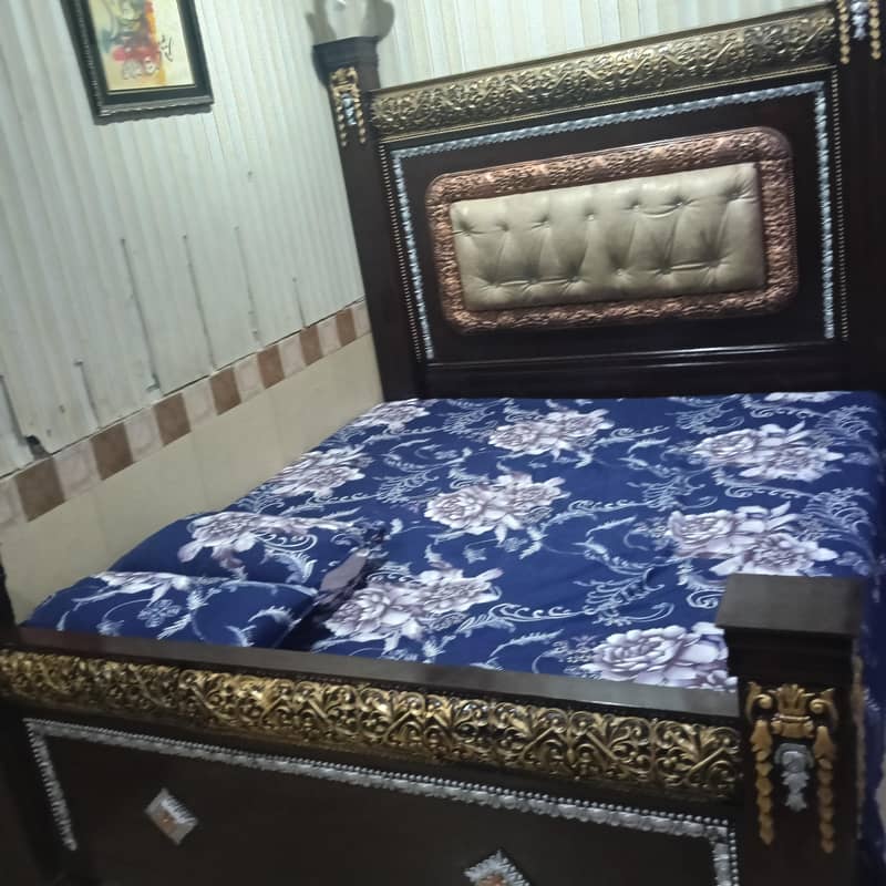 bed with side table 3