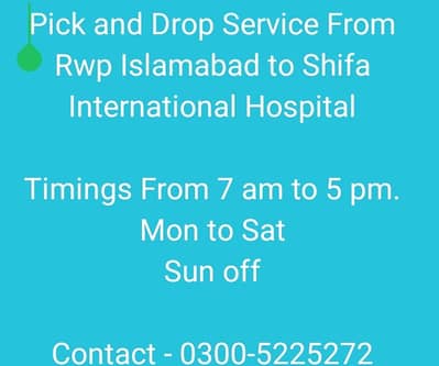 Pick and Drop service Rawalpindi Islamabad