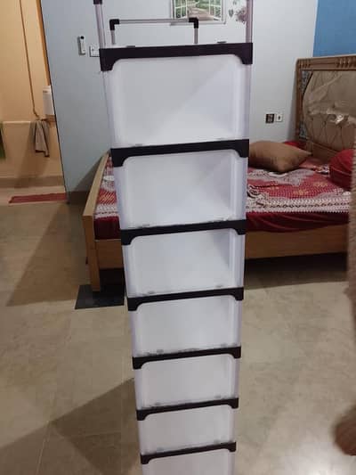 8 layer Plastic Shoe Rack / Shoe Cabinet – Good Condition