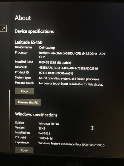 Core i5 5th Gen Dell Laptop