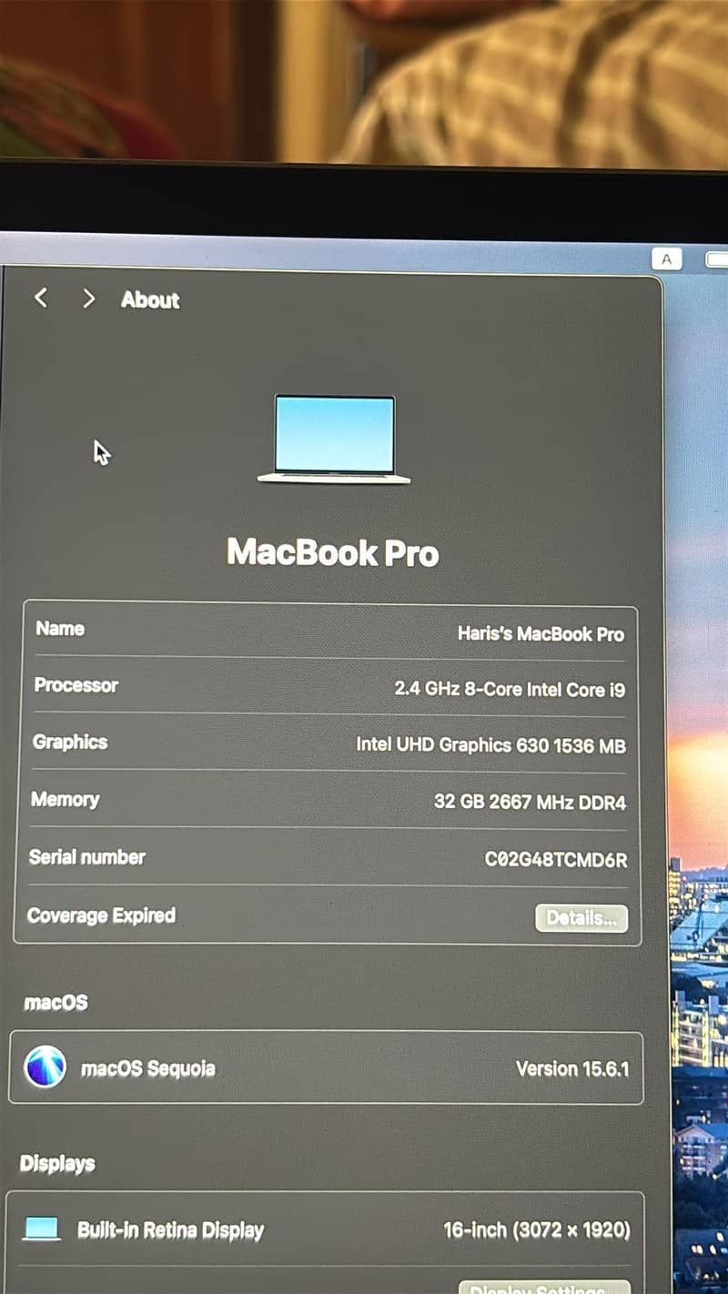 MacBook pro 2019 2