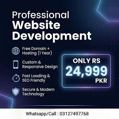 Premium Web Design – Only RS 24,999 PKR