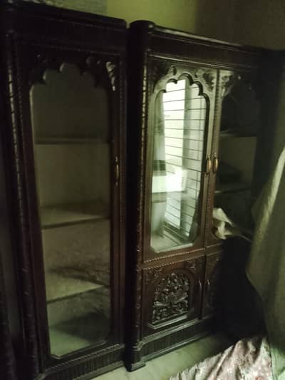 2 wardrobes, showcases or cupboards