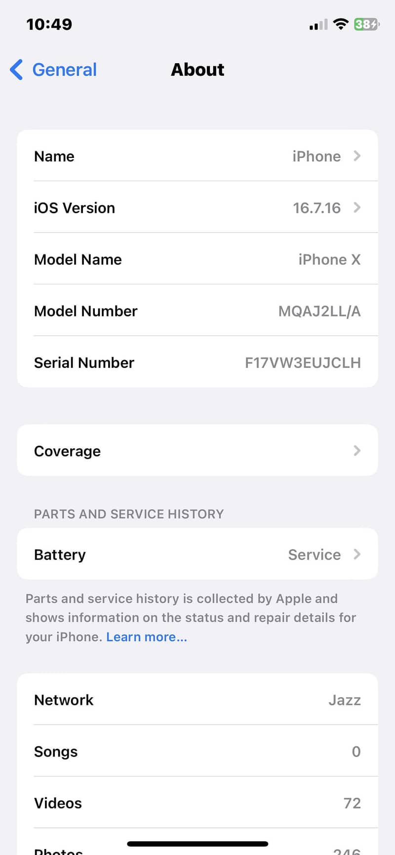 Apple iPhone X 5