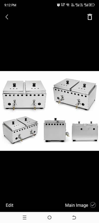 deep fryer gas  stove commercial use