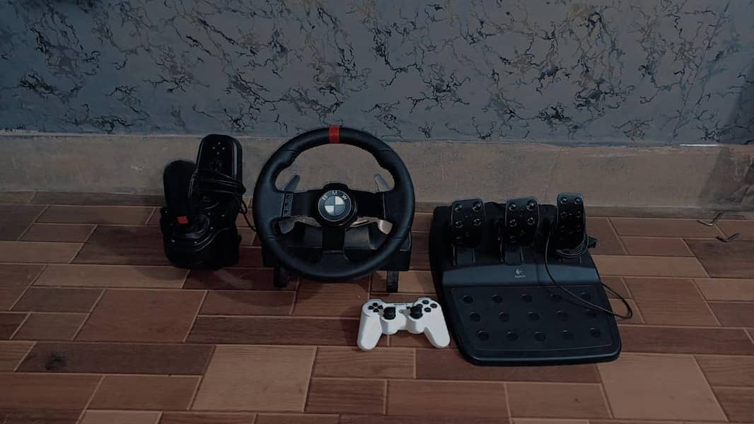 logitech g27 with ps3 controller 1/1 in  0