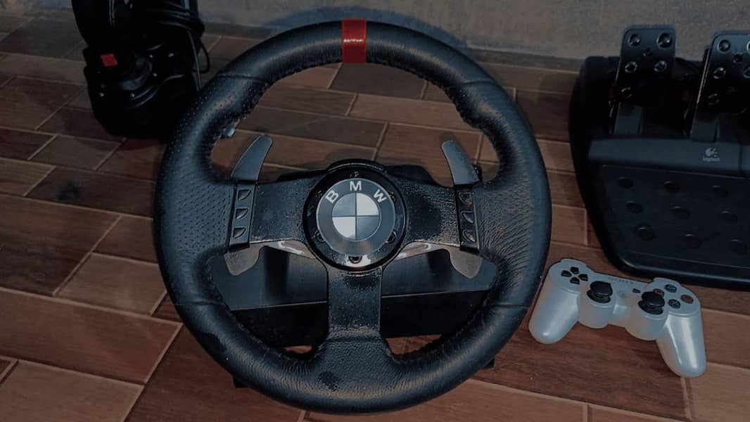 logitech g27 with ps3 controller 1/1 in  3