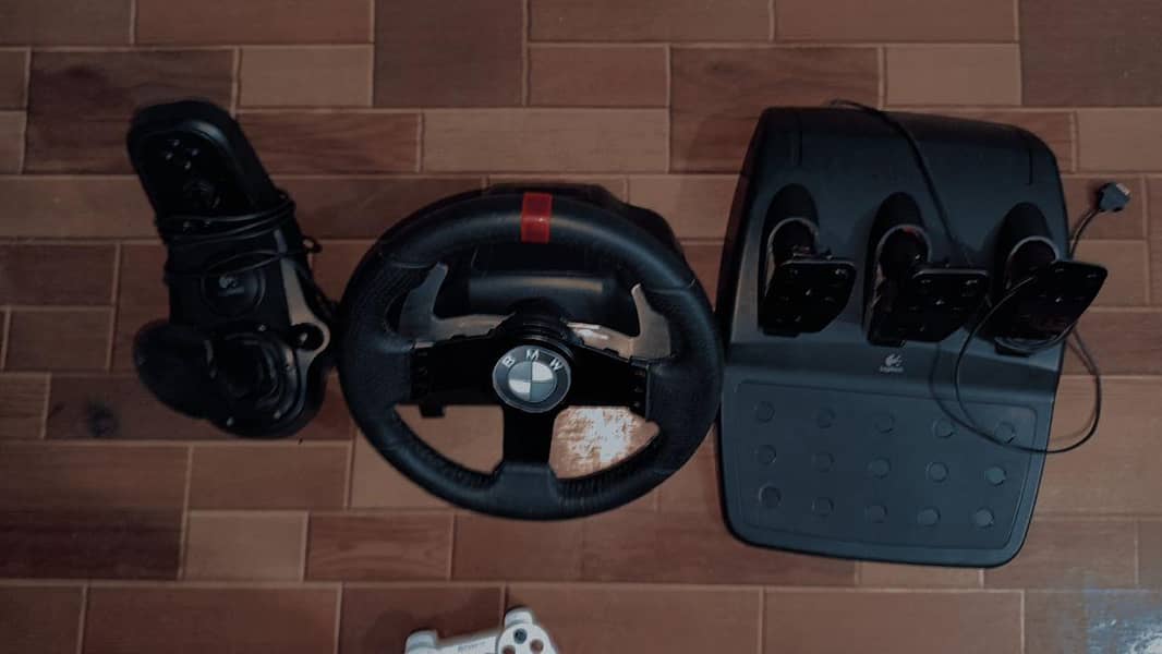 logitech g27 with ps3 controller 1/1 in  7