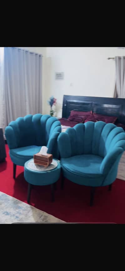 Sofa com bed and coffee’s chairs set with smal table and all cutions