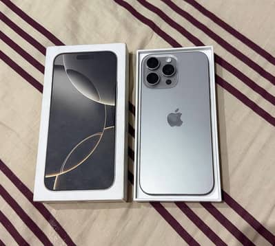 Apple iPhone 16 Pro Max lush conditon sim time