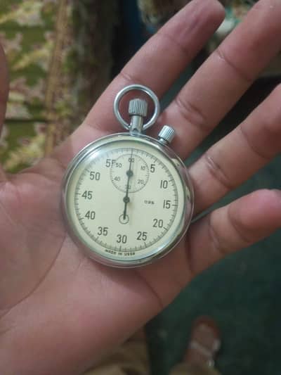 Vintage Aget USSR Mechanical Stopwatch