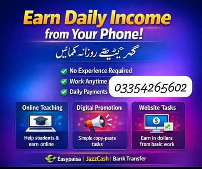 Online home based work