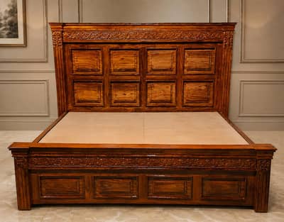 Brand New pure wooden shisham king size double bed