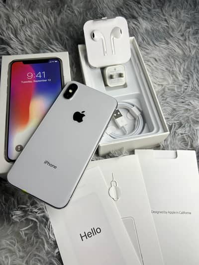 iPhone X 256 GB storage full box Whatsapp no 03291198929