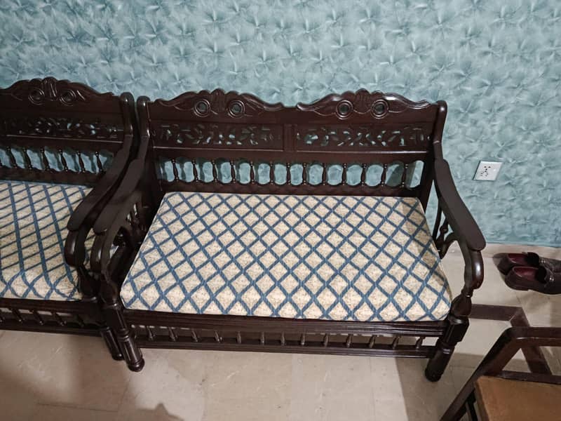 Solid Wood Sofa Set 0
