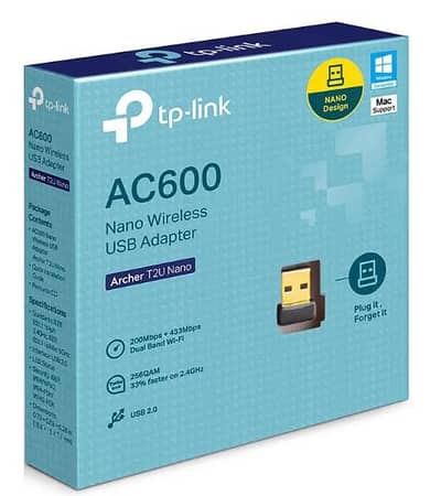 TP-Link Archer T2U Nano AC600 Nano Wireless USB Adapter