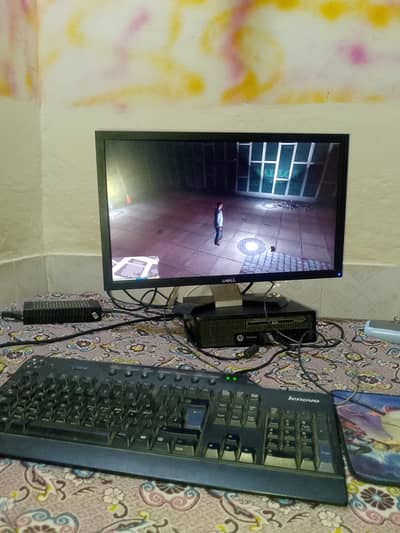 mini PC core i5  8gb ram 1 tb hard 128gb ssd 23 inch led