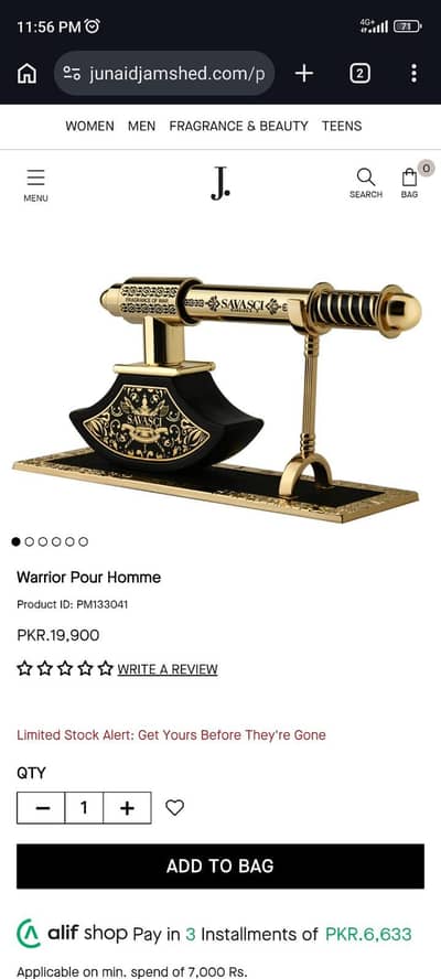 warrior perfume