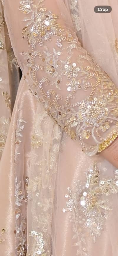 Double maxi net . Katdana work .  Pink colour maxi