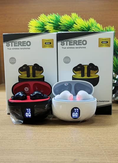 High-Fidelity Stereo Earbuds for Music & Calls