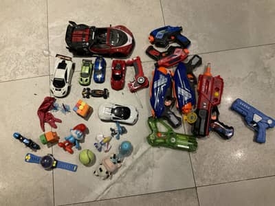Huge Set of Toys (toy cars, Lego, branded cars, and Toy guns) [USED]