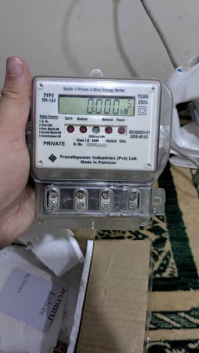 TRANSFOPOWER Single Phase Energy Meter in Pakistan