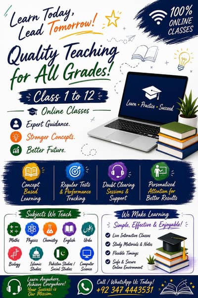 Online Tutoring for Class one to twelve