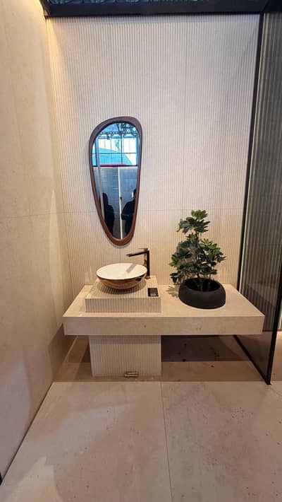 Corian Bathroom Vanity/ Corian Fabrication