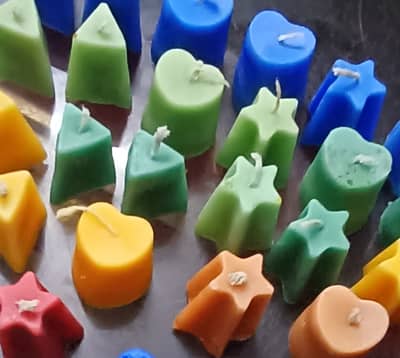 Home made scented candles