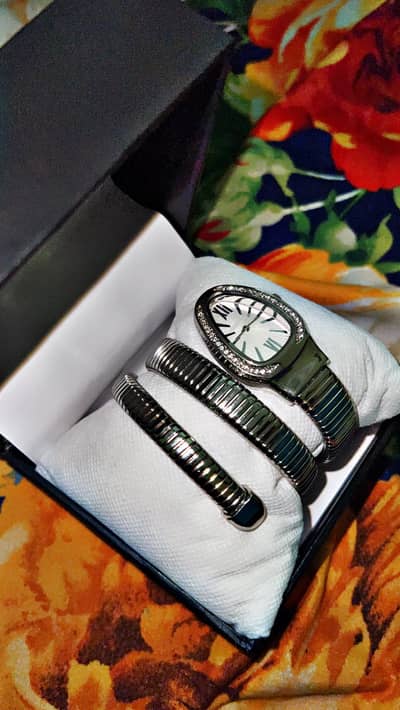 Trendy snack watch silver tone for daily wear