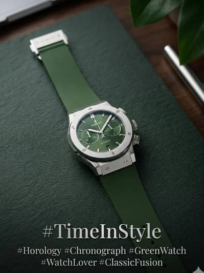 hublot watch in green colour