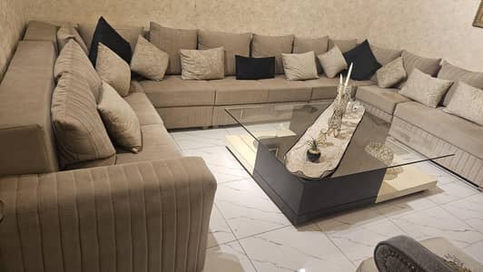 13 seater u shape sofa set with center table