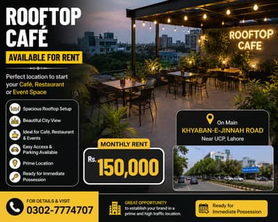 ROOftop Cafe Available for Rent