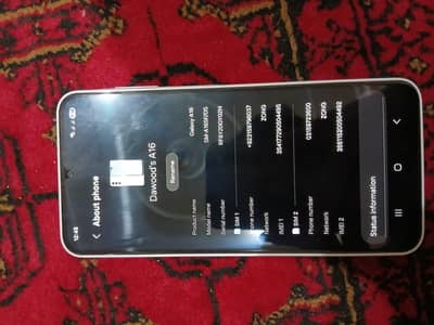 Samsung Mobile A16 ram 8gb Memory 256