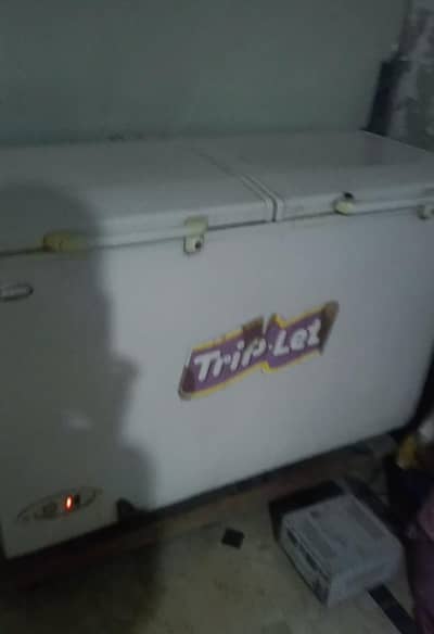 Waves Triplet Double Door Refrigerator (Half Fridge / Half Deep Freeze