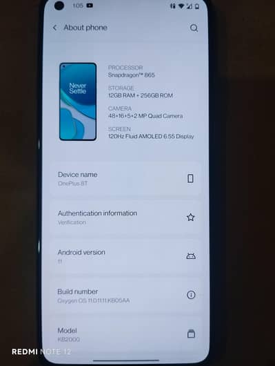 OnePlus 8T 12/256