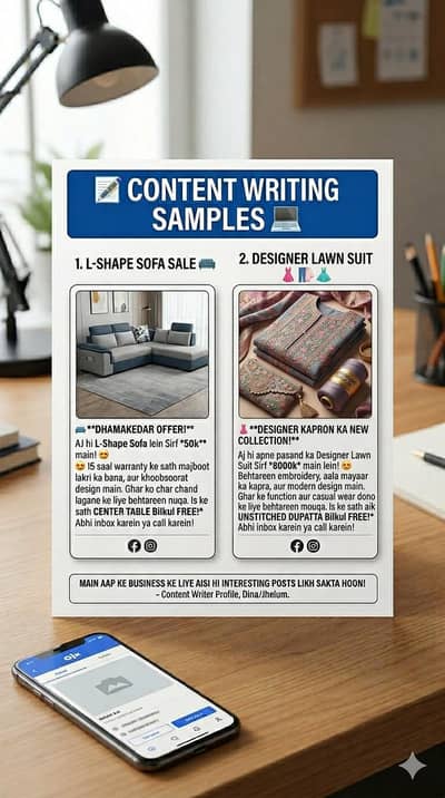 Social Media Post & Content Writer for Businesses