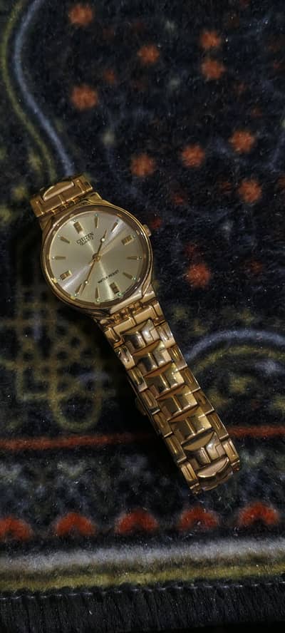 Gold plated 1999s japan made citizen watch