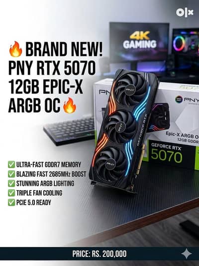 PNY GeForce RTX 5070 Graphic card - Box packed