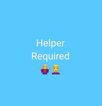 helper required