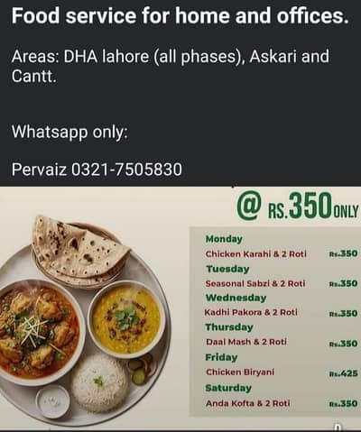 HomeMade Food Service Lahore