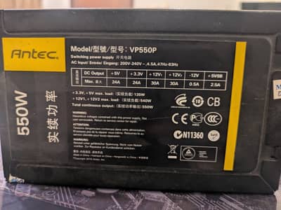 Antec SP550W Pcie psu 550w