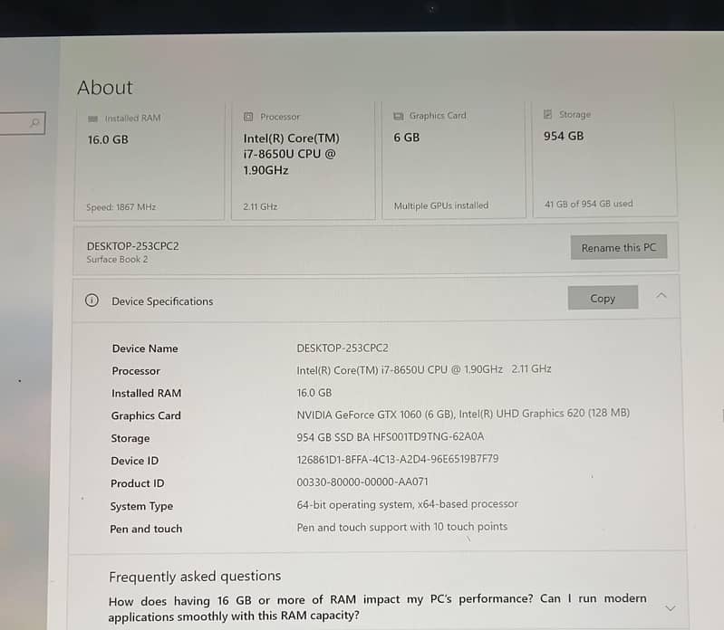 Microsoft surface 2 book 1