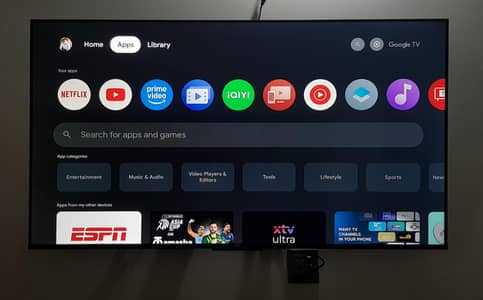 TCL 55" 55p635 4K UHD (GOOGLE TV LATEST)ANDROID 11v, 8MONTHS USED ONLY