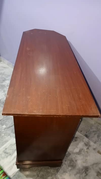 IRON Table in wood