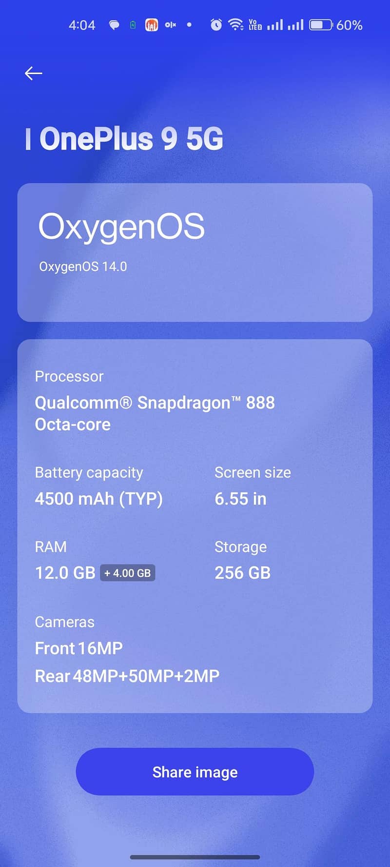 One Plus 9 5G 6