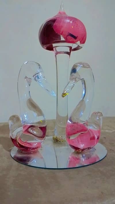 Glass Duck showpiece