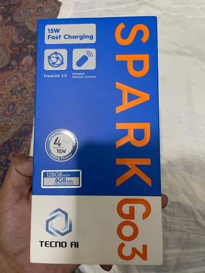 Tecno spark Go 3 4/128GB 11 months warranty new phone installment wala
