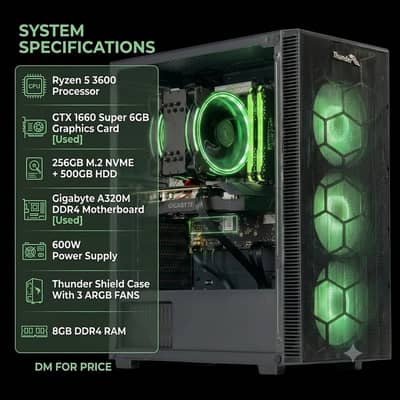 Ryzen 5 3600 - 1660 Super 6GB